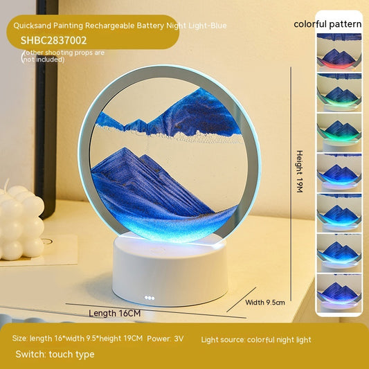 Creative Gift Quicksand Lamp – Flowing Sand Decorative Table Lamp